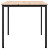 Dining Table Natural 80 x 80 x 75 cm Solid Pine Wood 892783