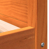 Dog Bed Wax Brown 105.5x75.5x28 cm Solid Wood Pine 844466