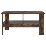 Coffee Table Smoked Oak 90 x 50 x 45 cm Engineered Wood 8000256