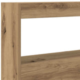 Headboard Cabinet with LED Artisan Oak 100x17x102 cm 863126
