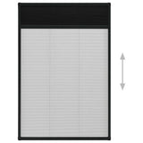 Plisse Insect Screen for Windows Aluminium Anthracite 80x160cm 148668