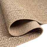 Rug ZIZUR Beige 200x290 cm Jute Look Indoor and Outdoor 4010398