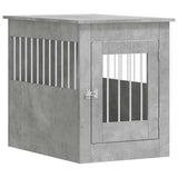 Dog Crate Furniture Concrete Grey 55x80x68 cm Engineered Wood 838326