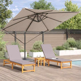 Roma Parasol Taupe 286 x 284 x 265 cm Aluminium and Polyester 42003338