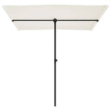 Garden Parasol with Aluminium Pole 2x1.5 m Sand White 47337