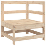 ZNTS 8 Piece Garden Sofa Set Solid Wood Pine 3250556