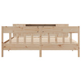 Bookcase Bed without Mattress 200x200cm Solid Wood Pine 3323170