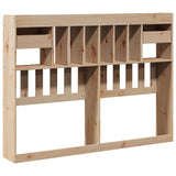 Headboard with Storage 150 cm Solid Wood Pine 855508