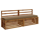 2-Piece Bench Cushions SOEST 2 pcs 100% Polyester Taupe 950119