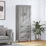 Highboard Grey Sonoma 69.5x34x180 cm Engineered Wood 3199751