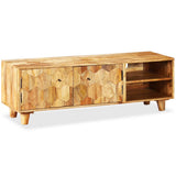 TV Cabinet Natural Mango Wood Solid Mango Wood 118 x 35 x 40 cm 245136