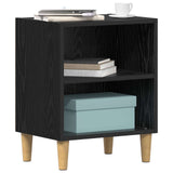 Bed Cabinet 2 pcs Black Oak 40 x 30 x 50 cm Engineered Wood 8003723