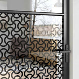 Glass Door Fretwork Black 102.5 x 3.5 x 201.5 cm Aluminium 42012452