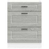 Kitchen Base Cabinet Porto Grey Sonoma Engineered Wood 854265
