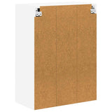 Wall Glass Cabinet LUCCA High Gloss White 60 x 31 x 80 cm 885089