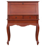 ZNTS Secretary Desk Brown 78x42x103 cm Solid Mahogany Wood 283841