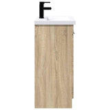 Bathroom Furniture Set Sonoma Oak 56 x 37.5 x 81 cm 3404146