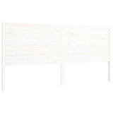 Bed Frame without Mattress White 200x200 cm Solid Wood Pine 3193227