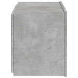 TV Wall Cabinet with LED Lights Concrete Grey 60x35x41 cm 837308
