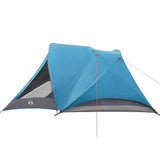 Camping Tent Cabin 4-Person Blue Waterproof 94714