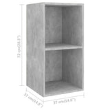 Wall-mounted TV Cabinets 2 pcs Concrete Grey Engineered Wood 3079848