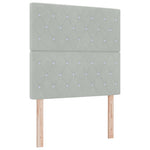 ZNTS Bed Frame Light Grey 100x200 cm Velvet 3344855
