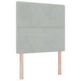 ZNTS Bed Frame Light Grey 100x200 cm Velvet 3344855