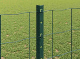 Welded Wire Fence 25 x 1.2 m PVC-Coated Steel Green 3336023