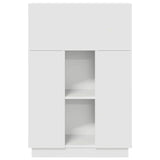 Desk with Shelf White 71.5 x 31.5 x 106.5 cm Engineered Wood 869482