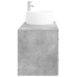Bathroom Furniture Set 2 pcs Concrete Grey Engineered Wood 3404003