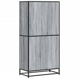 Highboard Grey Sonoma 68x35x139 cm Engineered Wood 3300833