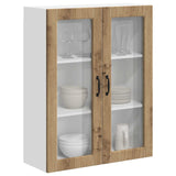 Wall Glass Cabinet LUCCA Artisan Oak 80 x 31 x 100 cm 885164