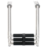 Folding Boarding Ladder 3-step Stainless Steel 92374