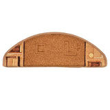 Stair Mat Set of 10 Beige Polyamide 65x21x4 cm Non-slip 149833