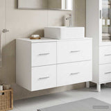 Bathroom Furniture Set 2 pcs White Engineered Wood 3403976