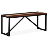 Bench Solid Reclaimed Wood 110x35x45 cm 244901