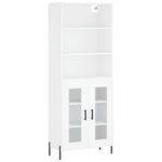 Highboard White 69.5x34x180 cm Engineered Wood 3189325