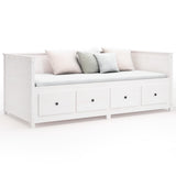 Day Bed without Mattress White 90x190 cm Single Solid Wood Pine 820912