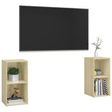TV Cabinets 2 pcs Sonoma Oak 72x35x36.5 cm Engineered Wood 3079901