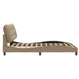 Bed Frame with LED without Mattress "Hvar" Cappuccino 160x200 cm 3213945