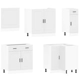 11 Piece Kitchen Cabinet Set "Porto" White Engineered Wood 3314931