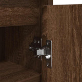 Shoe Cabinet Brown Oak 29.5x34x76 cm Engineered Wood 861865