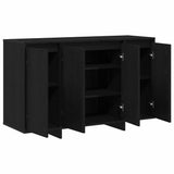 Sideboard Black oak 120 x 41 x 75 cm Engineered wood 3333905
