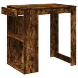Bar Table Smoked Oak102x70x103.5 cm Engineered Wood 3309325