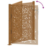 Garden Gate 100x125 cm Weathering Steel Flame Design 4100995