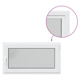 Basement Window RISOR 110 x 60 cm PVC and Glass White 42047257