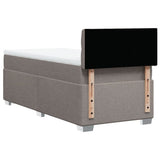 Box Spring Bed with Mattress Taupe 100x200 cm Fabric 3285810