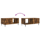 Coffee Table Smoked Oak 90 x 50 x 40 cm Engineered Wood 894500