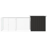 Chicken Cage Anthracite 300x91x100 cm Galvanised Steel 3106452