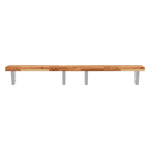 ZNTS Basin Shelf Wall Mounted Steel and Solid Wood Acacia 3302754